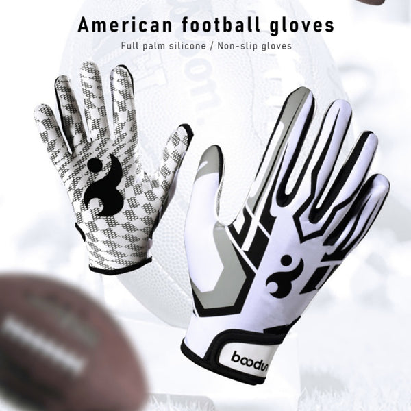 Adults Profession Sports Gloves Breathable Anti-slip American Football Baseball Gloves Full Finger Adjustable Wristband Gloves