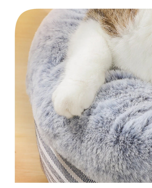 Warm Cat Bed House Round Bed Sleeping Mat Pad Pet Cushion Puppy Nest Shell for Small Dog Cat