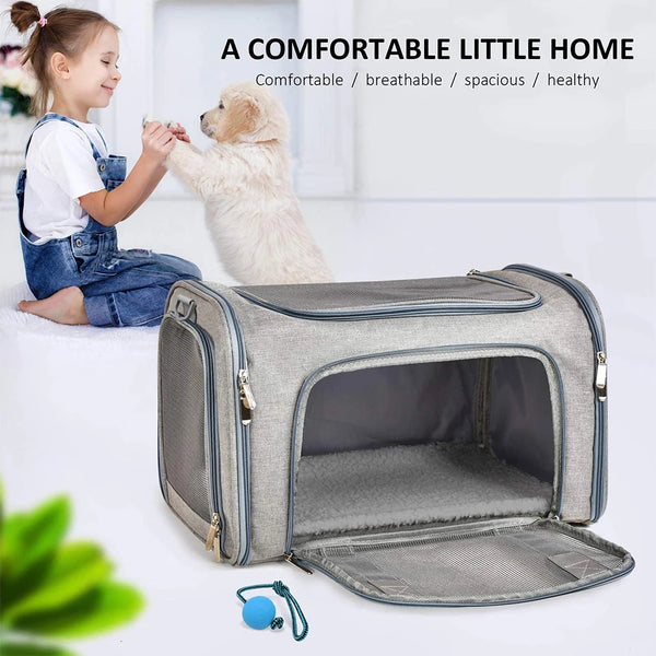 Cat Carrier Pet Dog Carrier Dog Backpack Pet Cat Transport Bag Dog Travel Bags Airline Approved Carrier for Small Dogs Cats