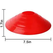 Set of 50 Agility Soccer Cones With Carry Bag Logo Disc And Holder For Training Football Kids Sports Field Cone Markers