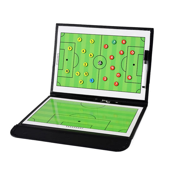 53cm Coaches Board Football Tactical Board Foldable Tactical Folder Portable Magnetic Training Soccer Practice Board