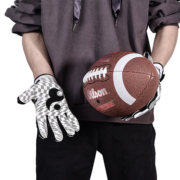 Adults Profession Sports Gloves Breathable Anti-slip American Football Baseball Gloves Full Finger Adjustable Wristband Gloves