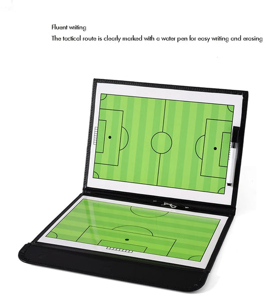 53cm Coaches Board Football Tactical Board Foldable Tactical Folder Portable Magnetic Training Soccer Practice Board