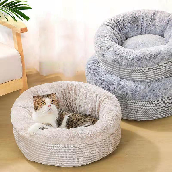 Warm Cat Bed House Round Bed Sleeping Mat Pad Pet Cushion Puppy Nest Shell for Small Dog Cat