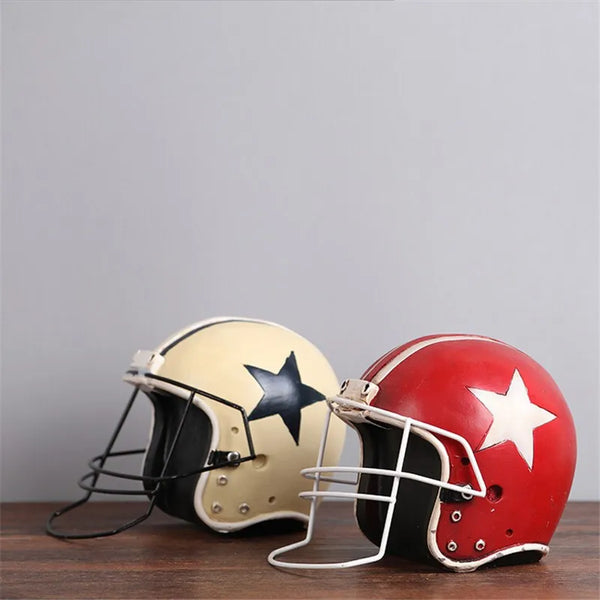 1 pcs 10*10*15cm American football ice hockey helmet Resin Crafts creative home decration ornaments