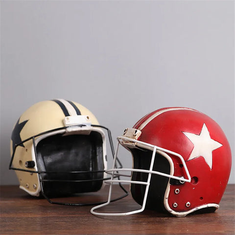 1 pcs 10*10*15cm American football ice hockey helmet Resin Crafts creative home decration ornaments