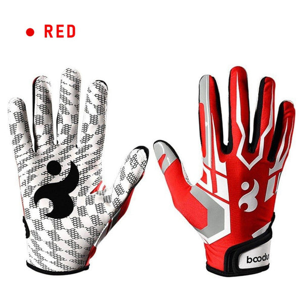 Adults Profession Sports Gloves Breathable Anti-slip American Football Baseball Gloves Full Finger Adjustable Wristband Gloves