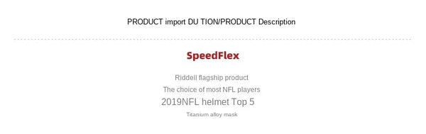 Spot Riddell SpeedFlex Adult American Football Helmet Football