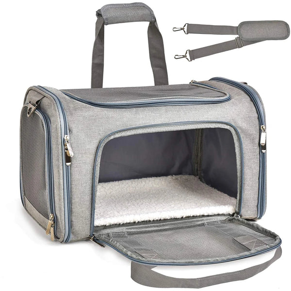 Cat Carrier Pet Dog Carrier Dog Backpack Pet Cat Transport Bag Dog Travel Bags Airline Approved Carrier for Small Dogs Cats