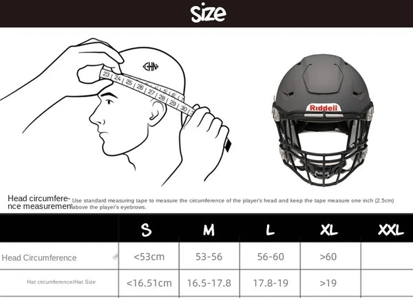 Spot Riddell SpeedFlex Adult American Football Helmet Football