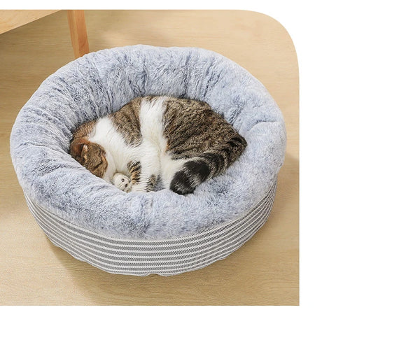 Warm Cat Bed House Round Bed Sleeping Mat Pad Pet Cushion Puppy Nest Shell for Small Dog Cat