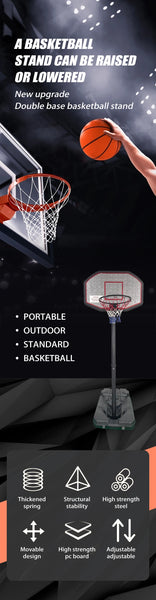 Adjustable Mini Indoor Basketball Hoop Set For Door Adults Office Home