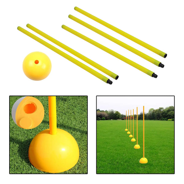 Training Marker Football Sign Pole Agility Marker Drop Resistant Obstacle Bar for Basketball Soccer Training Sports Outdoor