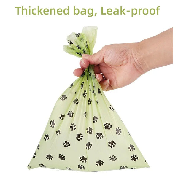 New Pet Biodegradable Trash Bag Dog Poop Bags Bulk Biobase Scented Poo Bag Degradable Cat Waste Bags Dog Poop Dispenser Gifts