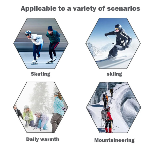 1 Pair Wool Thermal Ski Socks Thick Men Women Winter Long Warm Compression Socks for Hiking Snowboarding Climbing Sports Socks