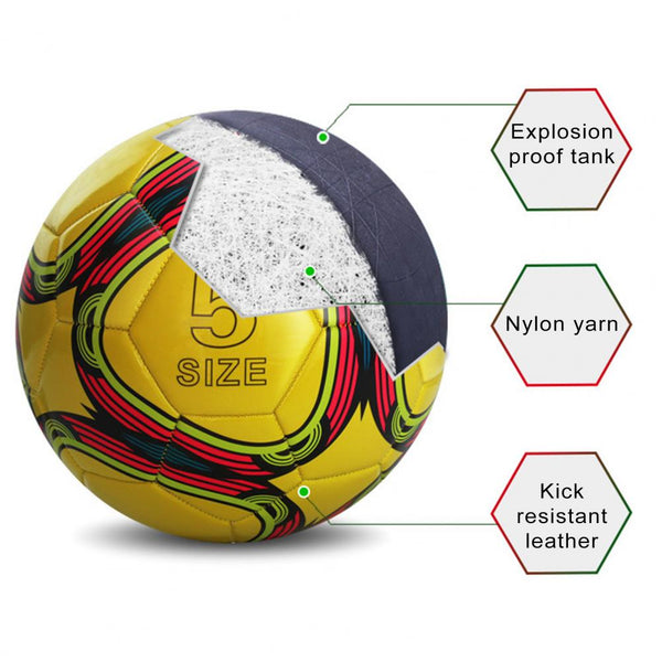 Size 3/5 Official Football Outdoor Sports Foot Ball Kids Students Training Football Professional Exams Training Soccer Ball