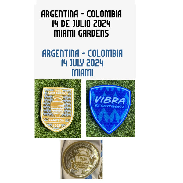 2024 Final Copa Match Details Soccer Patch Heat Transfer Iron ON Soccer Patch Badge