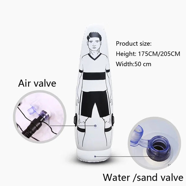 70 Inch White American Football Tackling Dummy Inflatable Football Dummy Goalkeeper mannequin inflatable football keeper dummy