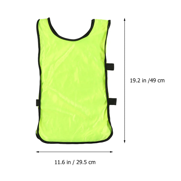 6pcs Kids Football Vest Breathable Pinnies Scrimmage Vest Sports Training Waistcoat Clothes For Basketball Cricket Soccer