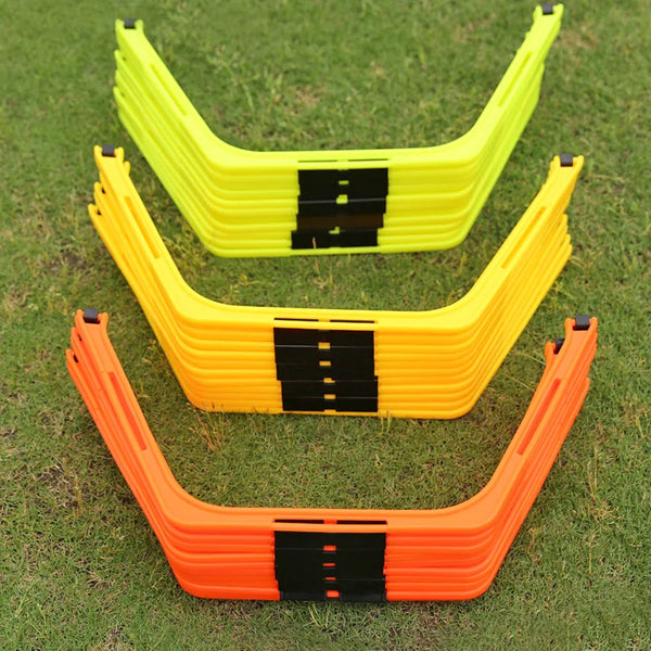 6Pcs Training Rings Agility Football Ring Equipment Folded Hexagon Soccer Footwork Ladder Exercising Multi Supplies Hex Hurdles