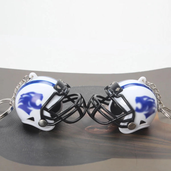 Rugby Helmet Keychain American Football Helmet Pendant Key Ring Sports Party Rewards Rugby Charm Gift Football Team Souvenirs