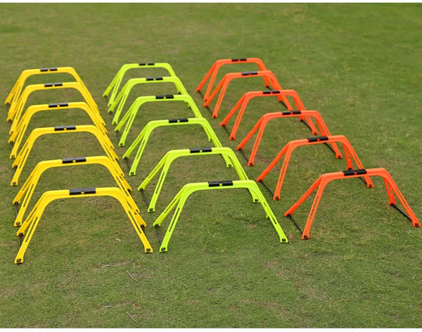 6Pcs Training Rings Agility Football Ring Equipment Folded Hexagon Soccer Footwork Ladder Exercising Multi Supplies Hex Hurdles