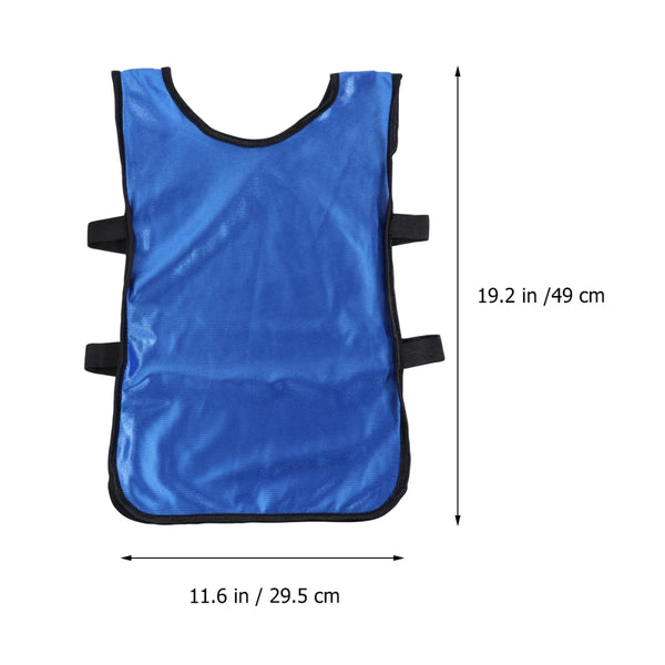 6pcs Kids Football Vest Breathable Pinnies Scrimmage Vest Sports Training Waistcoat Clothes For Basketball Cricket Soccer