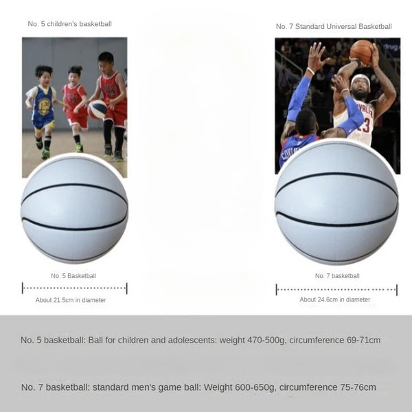 No 5 No 7 White Black Red Anti-skid and Wear-resistant Competition Training Cement Ground Children's Adult Basketball