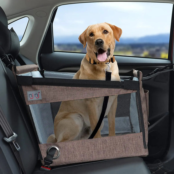 Car Pet Seat Stable Carriers Dog Accessories Safe Portable Puppy Travel Baskets Mesh Protector Waterproof Outdoor Pet Supplies