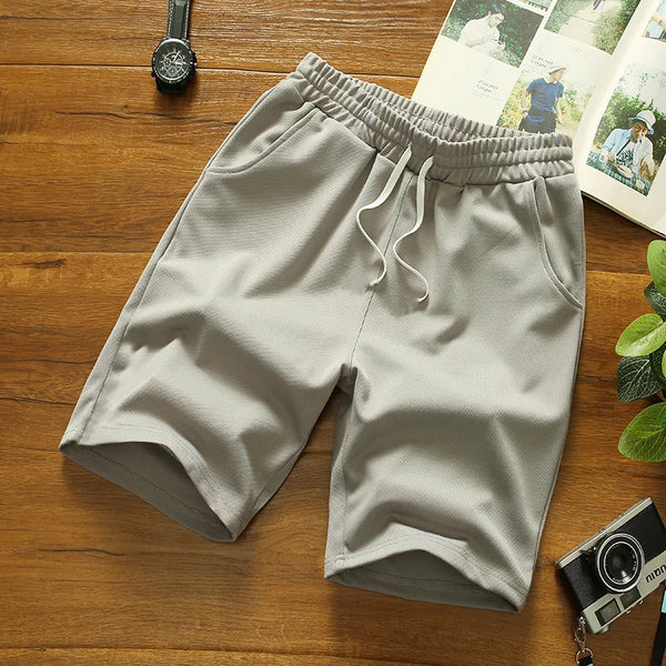 Men Soild Drawstring Shorts Man Summer Casual Gym Shorts Sport Basketball Shorts Running Fitness Beach Shorts Male Clothing 5XL