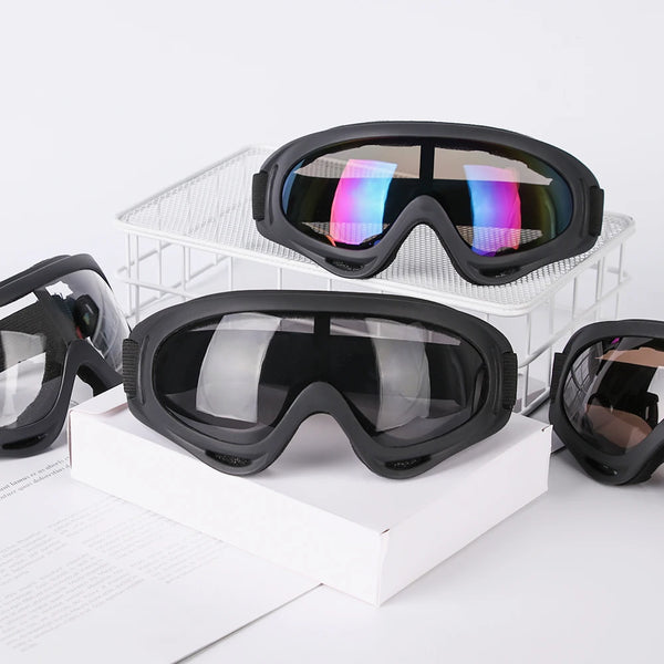 Winter Windproof Eyewear Glasses Dustproof Moto Cycling Lens Frame Ski Goggles Outdoor Sports Snowboard Transparent Glasses