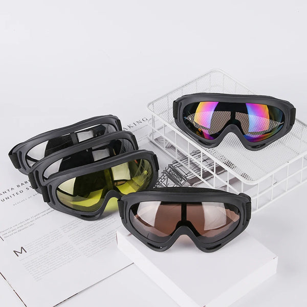 Winter Windproof Eyewear Glasses Dustproof Moto Cycling Lens Frame Ski Goggles Outdoor Sports Snowboard Transparent Glasses