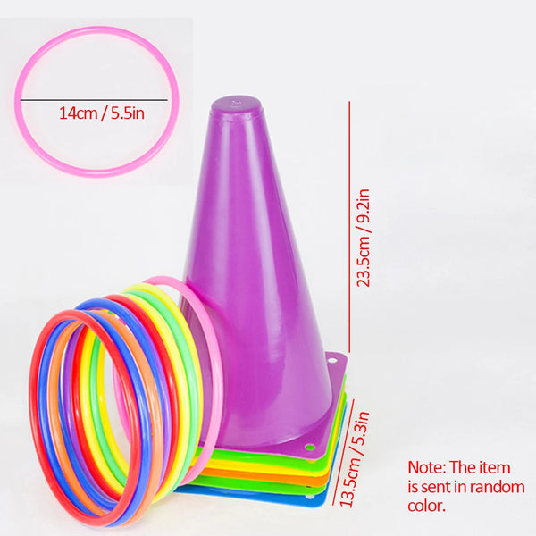 10/15/20/25pcs Agility Disc Cone Set Multi Sport Training Space Cones with Plastic Stand Holder for Soccer Football Ball Game