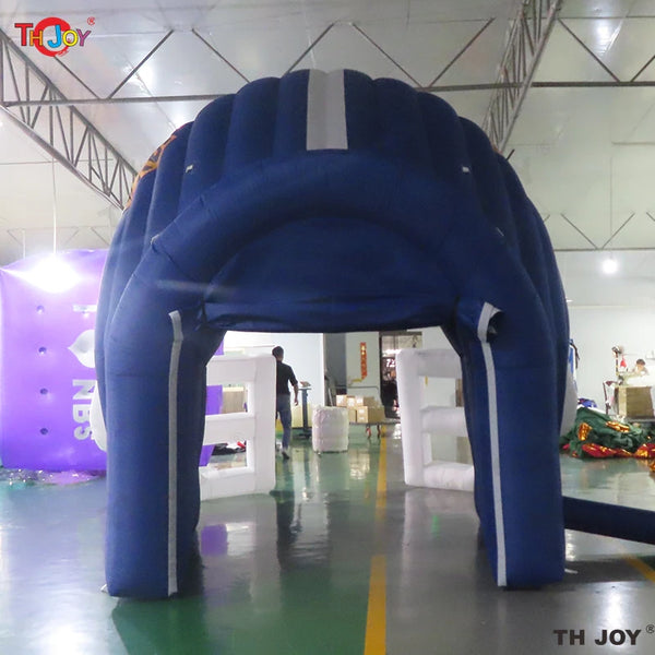 5x4m American Inflatable Football Helmet Tunnel Sport Entry University Inflatable Football Team Tunnel With Custom Logo