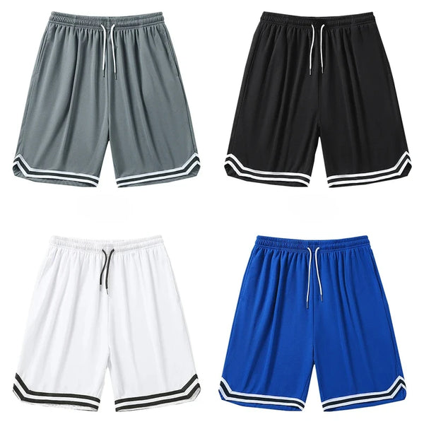 Men's Fitness Sport Shorts Quick Dry Breathable Summer Running Training Basketball 5 Point Pants Street Hip Hop Loose Gym Shorts