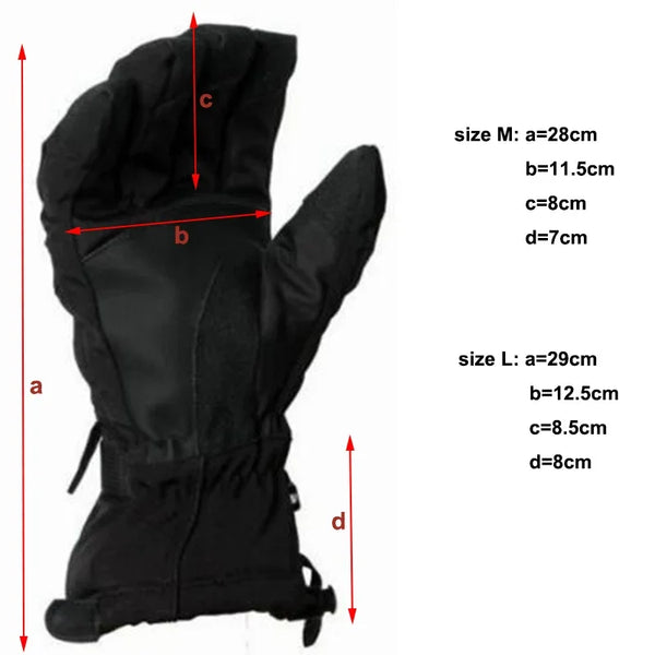 Men Women Chidren Kids Ski Gloves Snowboard Gloves Motorcycle Winter Skiing Climbing Waterproof Snow Gloves