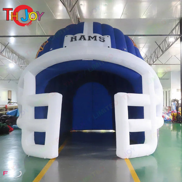 5x4m American Inflatable Football Helmet Tunnel Sport Entry University Inflatable Football Team Tunnel With Custom Logo