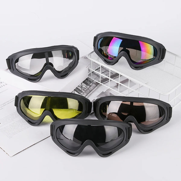 Winter Windproof Eyewear Glasses Dustproof Moto Cycling Lens Frame Ski Goggles Outdoor Sports Snowboard Transparent Glasses