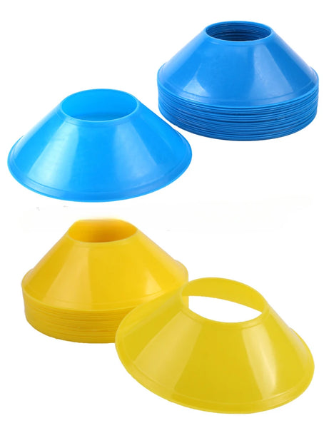 10Pcs Soccer Cones Disc Football Training Discs With Carry Bag Holder Agility Exercise Field Markers Sports Training Equipment