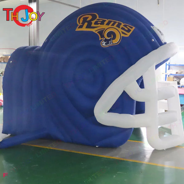 5x4m American Inflatable Football Helmet Tunnel Sport Entry University Inflatable Football Team Tunnel With Custom Logo