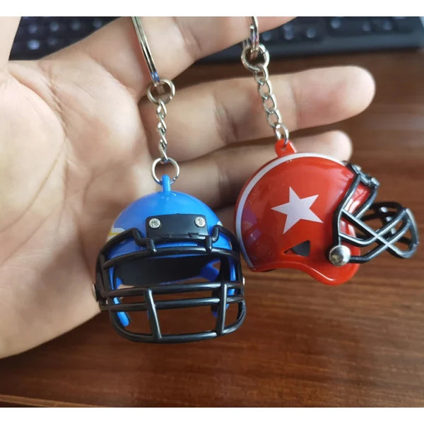 Rugby Helmet Keychain American Football Helmet Pendant Key Ring Sports Party Rewards Rugby Charm Gift Football Team Souvenirs