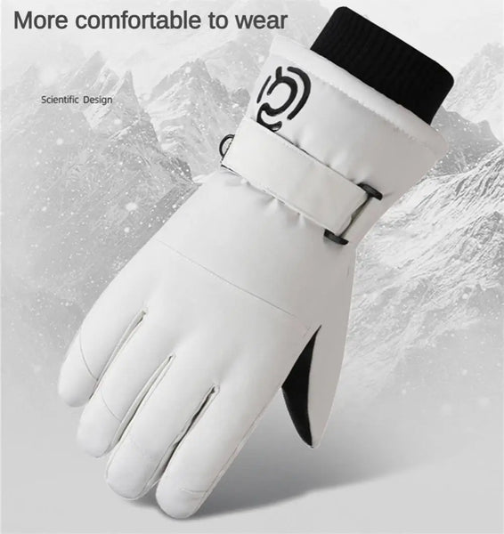 Ski Gloves Winter Warm Outdoor Sport Snowboard Snowmobile Cycling Skiing Gloves Men Women Kids Waterproof Non-slip Touch Screen