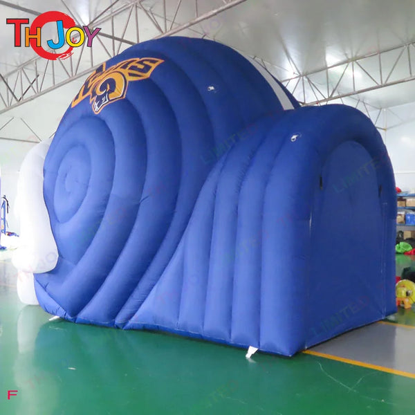 5x4m American Inflatable Football Helmet Tunnel Sport Entry University Inflatable Football Team Tunnel With Custom Logo