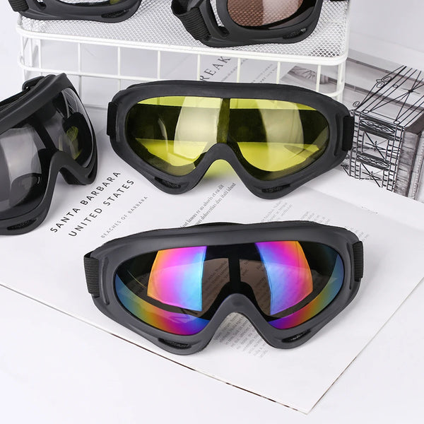 Winter Windproof Eyewear Glasses Dustproof Moto Cycling Lens Frame Ski Goggles Outdoor Sports Snowboard Transparent Glasses