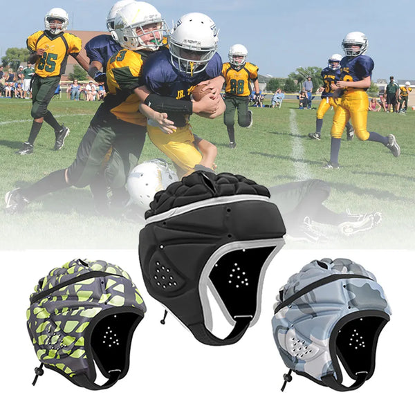 Child's Rugby Soccer Helmet Baby Head Protector Protection American Football Goalkeeper Cover Equipment Bicycle Cycling Safety