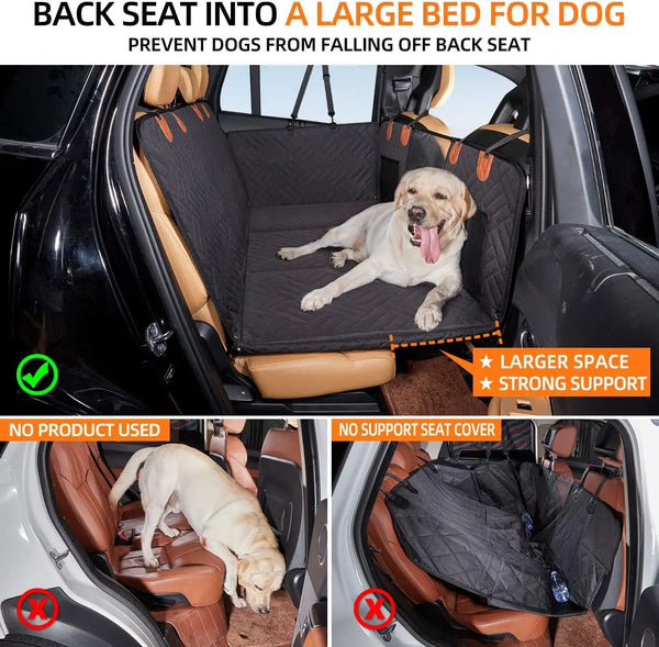 DC PET Dog Car Seat Cover Waterproof Pet Travel Dog Carrier Hammock Car Rear Back Seat Protector Mat Safety Carrier For Dogs