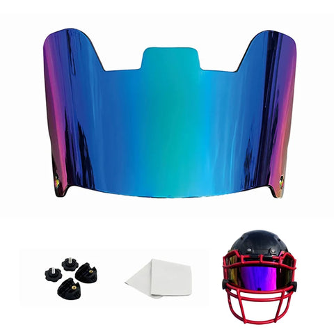 Rugby Helmet Visor Universal American Football Goggles Rainbow Visor Eye Protection RugbyTraining Equipment Football Accessories