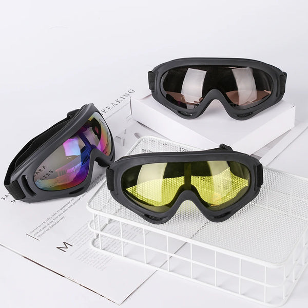 Winter Windproof Eyewear Glasses Dustproof Moto Cycling Lens Frame Ski Goggles Outdoor Sports Snowboard Transparent Glasses