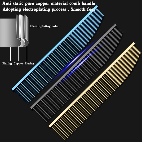 New style Pet beauty dining knife comb face comb / Detail processing comb Open the tangled hair and remove the floating hair