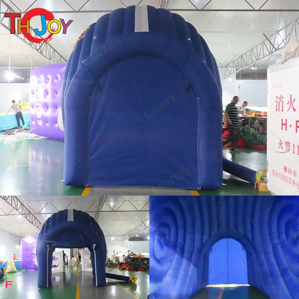 5x4m American Inflatable Football Helmet Tunnel Sport Entry University Inflatable Football Team Tunnel With Custom Logo